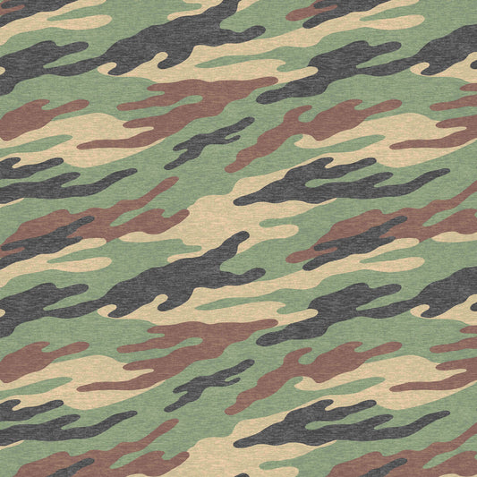 P-2522-451-ARMY-GREEN-BROWN - PRINTED COTTON LYCRA 95%COTTON 5%LYCRA
