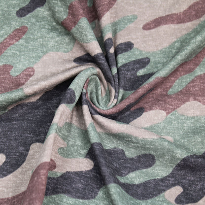 P-2522-668-ARMY-GREEN-BROWN - PRINTED DTY 92% POLY 8% SPANDEX DTY DOUBLE SIDED BRUSH