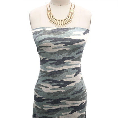 P-2522-668-ARMY-GREEN-CHARCOAL - PRINTED DTY 92% POLY 8% SPANDEX DTY DOUBLE SIDED BRUSH