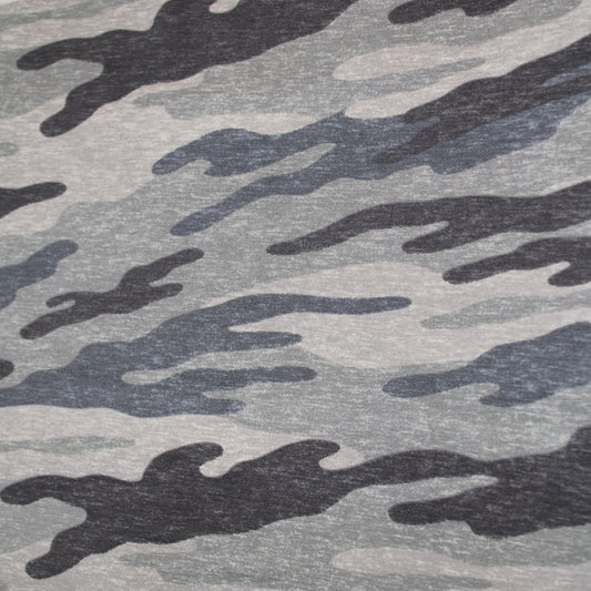 P-2522-668-MINERAL-GREY-CHARCOAL - PRINTED DTY 92% POLY 8% SPANDEX DTY DOUBLE SIDED BRUSH