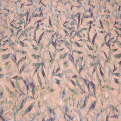 P-2524-453-BLUSH-LAVENDER - PRINTED POLY POWER MESH 92%POLY 8%SPANDEX