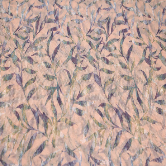P-2524-453-BLUSH-LAVENDER - PRINTED POLY POWER MESH 92%POLY 8%SPANDEX