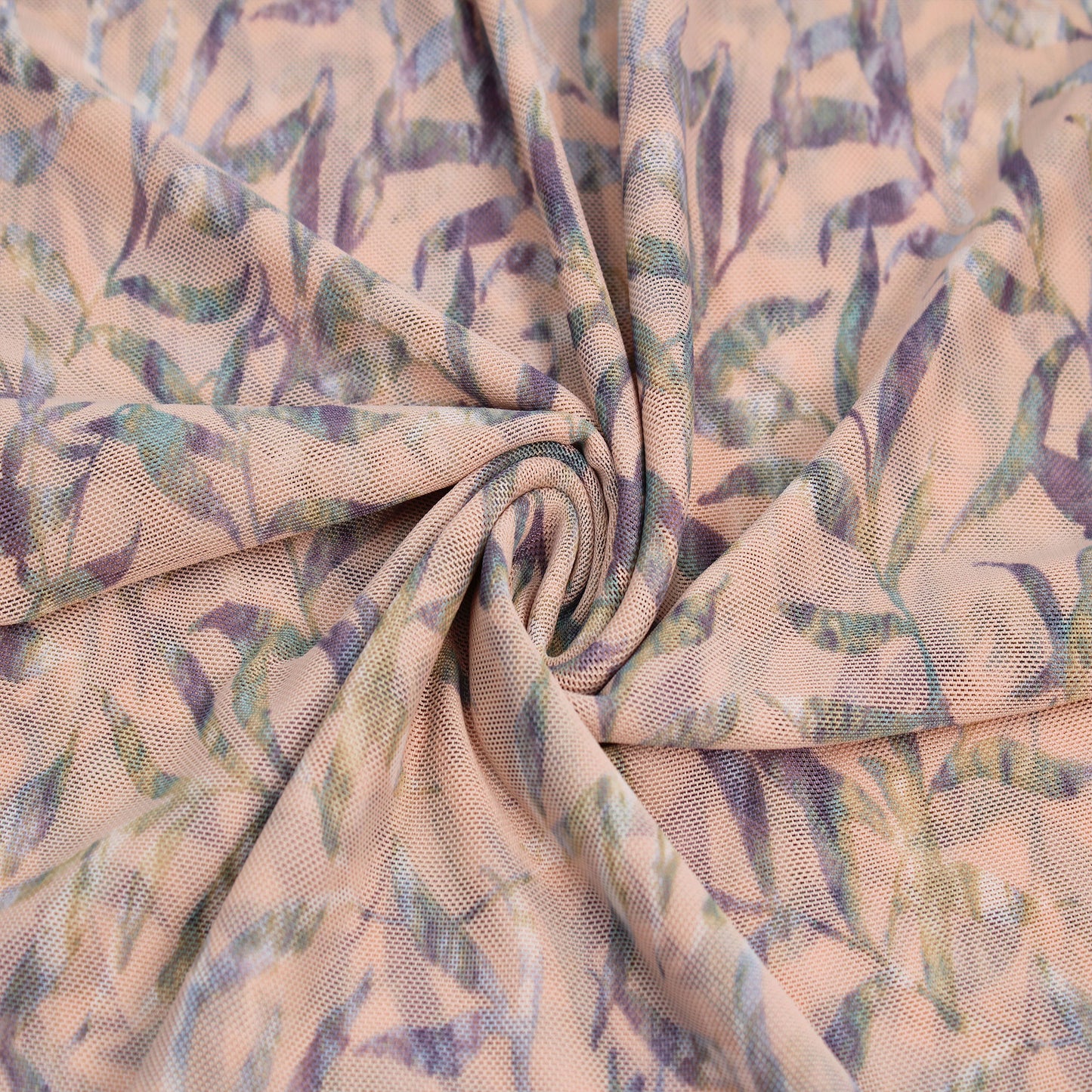 P-2524-453-BLUSH-LAVENDER - PRINTED POLY POWER MESH 92%POLY 8%SPANDEX