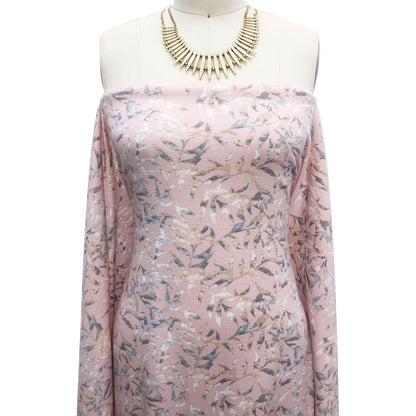 P-2524-506-PINK-GREY - PRINTED FRENCH TERRY 63%POLY  33%RAYON  4% SPANDEX