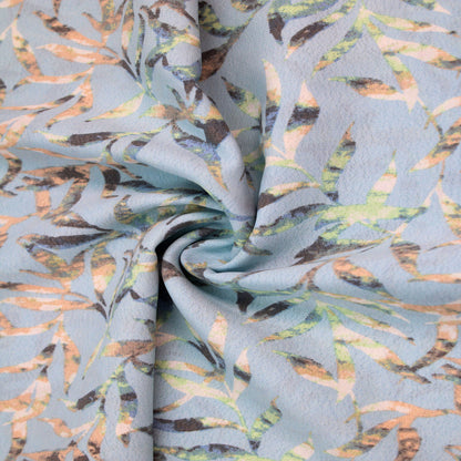 P-2524-754-BLUE-METAL - PRINTED POLY MOROCCAN 100% POLY
