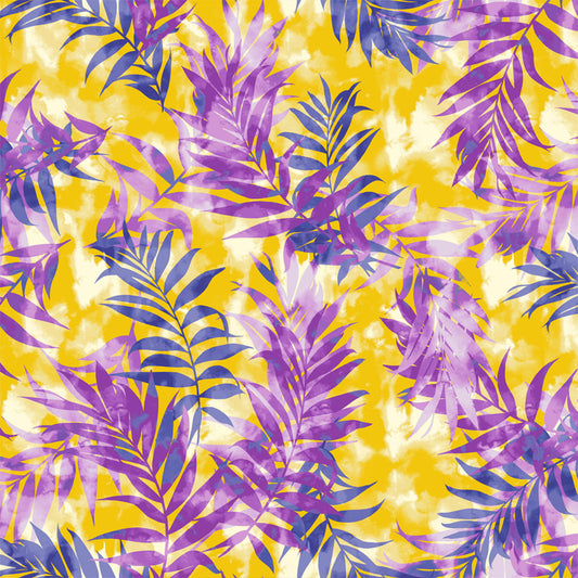 P-2531-504-YELLOW-ORCHID - PRINTED WOOL DOBBY 100% POLYESTER