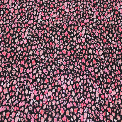 P-2535-698-BLACK-CORAL - PRINTED RAYON CHALLIS 100% RAYON CHALLIS