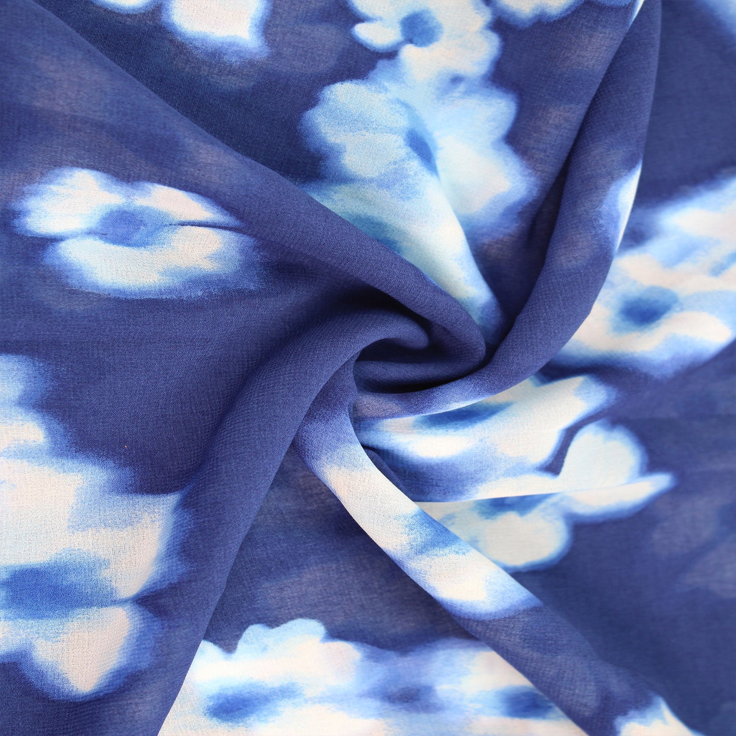 P-2539-501-TWILIGHT-BLUE-AZURE - PRINTED 100% POLYESTER HI MULTI CHIFFON WASH