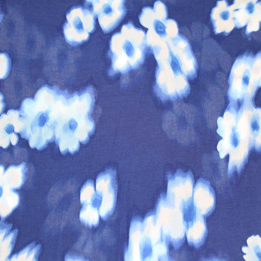 P-2539-501-TWILIGHT-BLUE-AZURE - PRINTED 100% POLYESTER HI MULTI CHIFFON WASH
