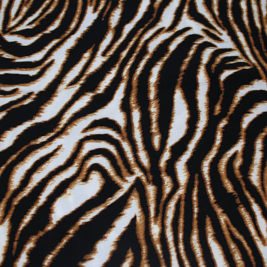 P-2542-698-OFF-WHITE-CHOCO-BROWN - PRINTED RAYON CHALLIS 100% RAYON CHALLIS
