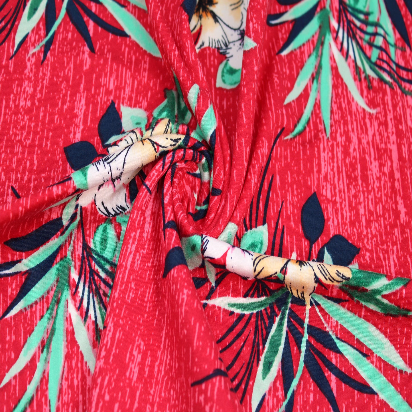 P-2549-668-RED-TANGERINE - PRINTED DTY 92% POLY 8% SPANDEX DTY DOUBLE SIDED BRUSH