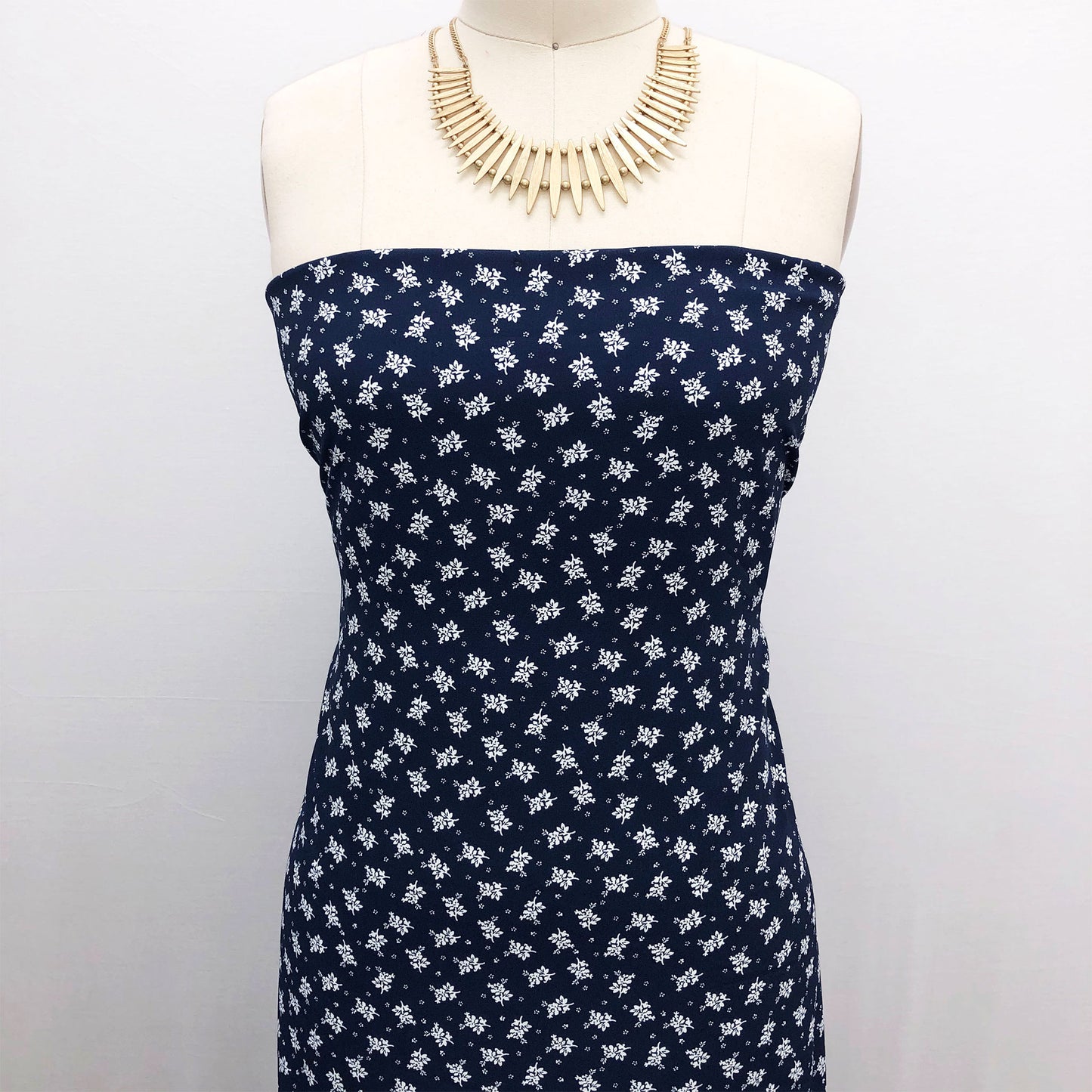 P-2559-754-NAVY-OFF-WHITE - PRINTED POLY MOROCCAN 100% POLY