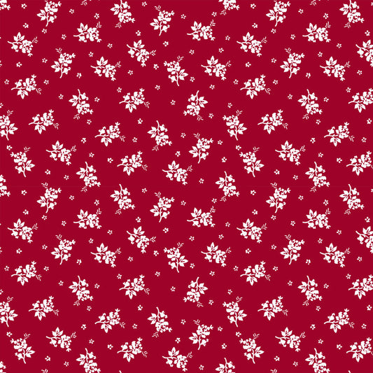 P-2559-754-RED-OFF-WHITE - PRINTED POLY MOROCCAN 100% POLY