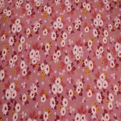 P-2564-668-PINK-MELLOW-YELLOW - PRINTED DTY 92% POLY 8% SPANDEX DTY DOUBLE SIDED BRUSH