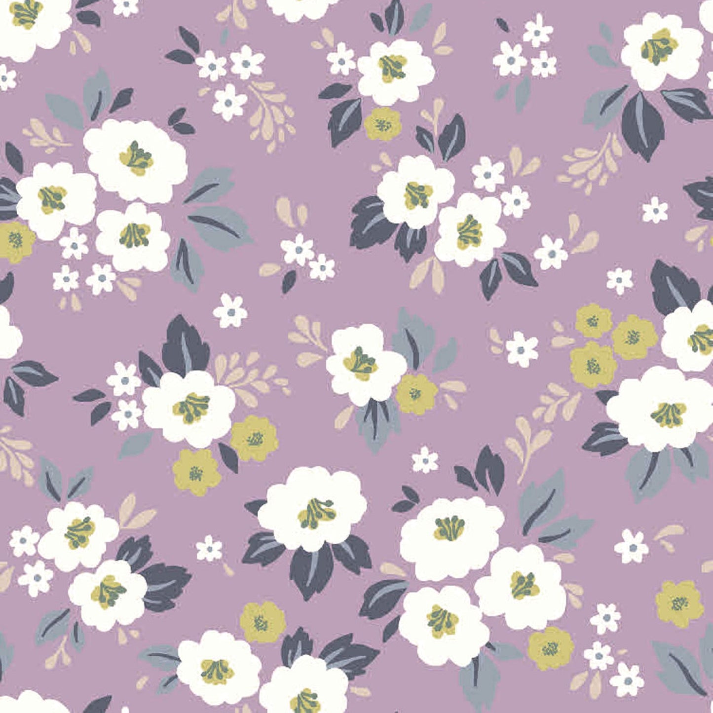 P-2564-754-LILAC-LEMON - PRINTED POLY MOROCCAN 100% POLY