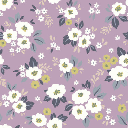 P-2564-754-LILAC-LEMON - PRINTED POLY MOROCCAN 100% POLY
