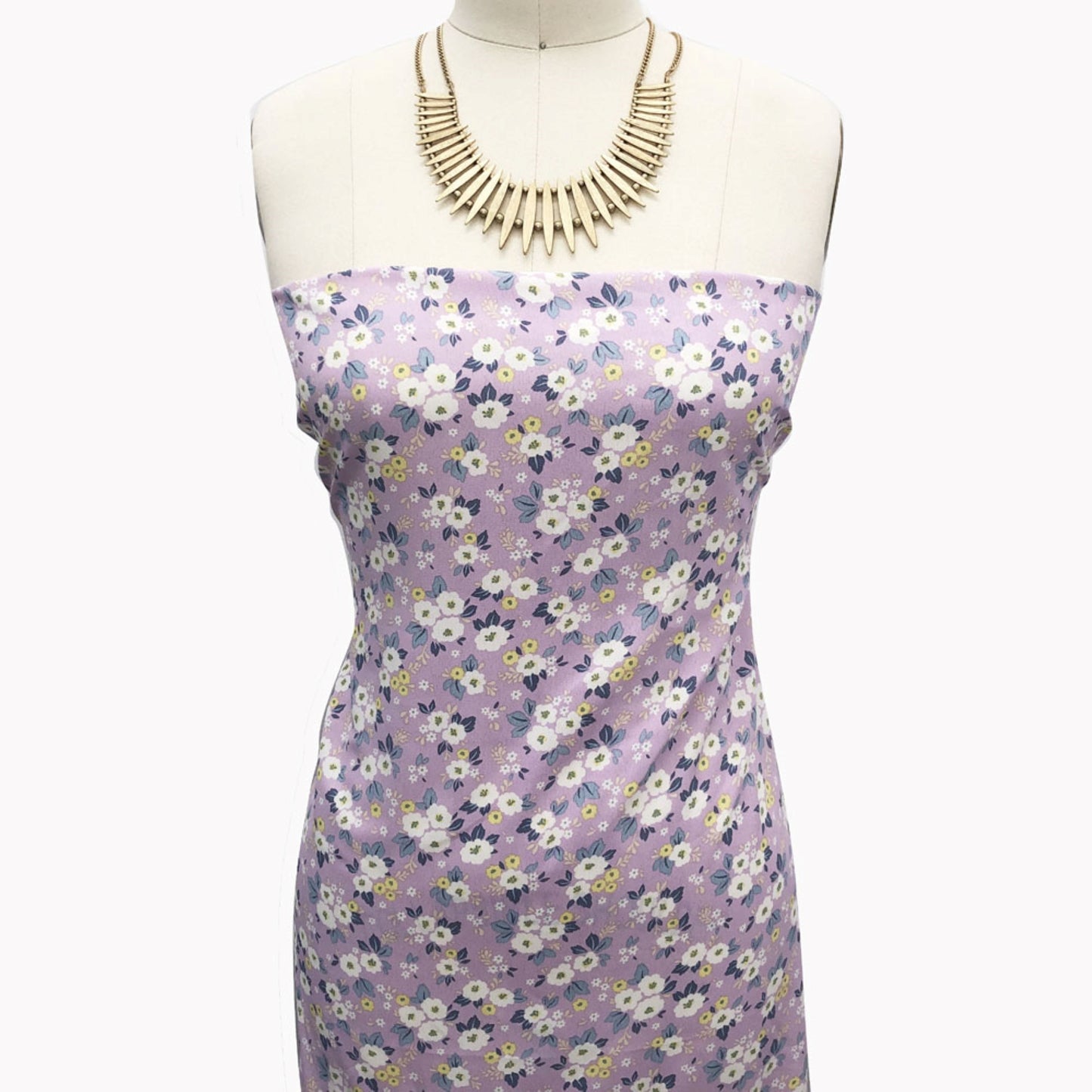 P-2564-754-LILAC-LEMON - PRINTED POLY MOROCCAN 100% POLY