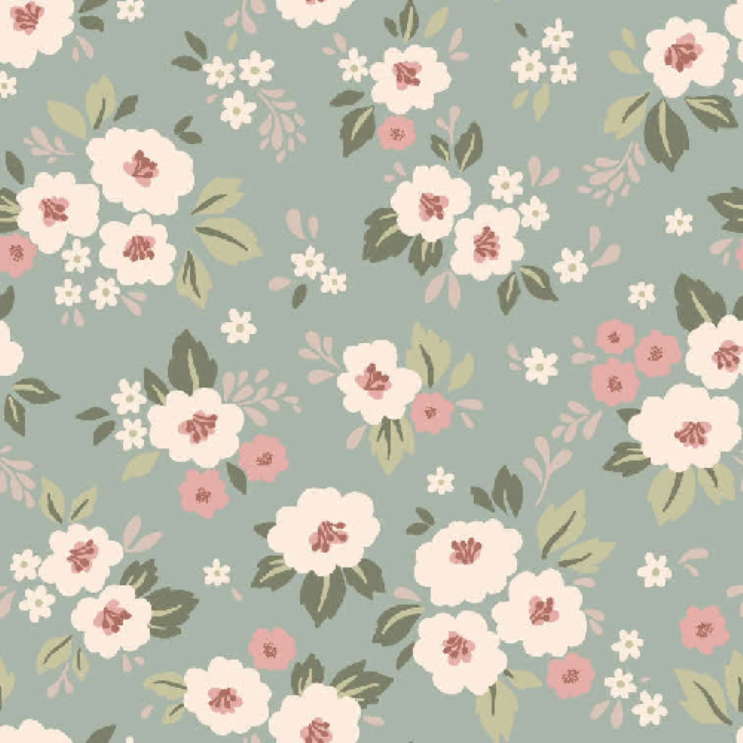 P-2564-754-SAGE-FLAMINGO - PRINTED POLY MOROCCAN 100% POLY