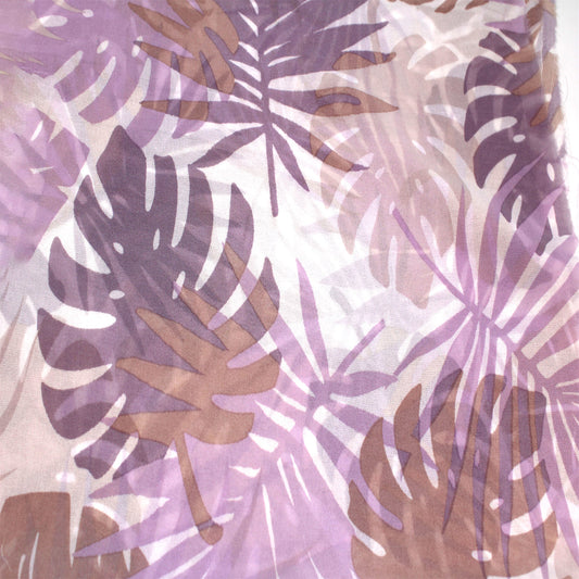 P-2565-501-OFF-WHITE-DUSTY-LILAC - PRINTED 100% POLYESTER HI MULTI CHIFFON WASH