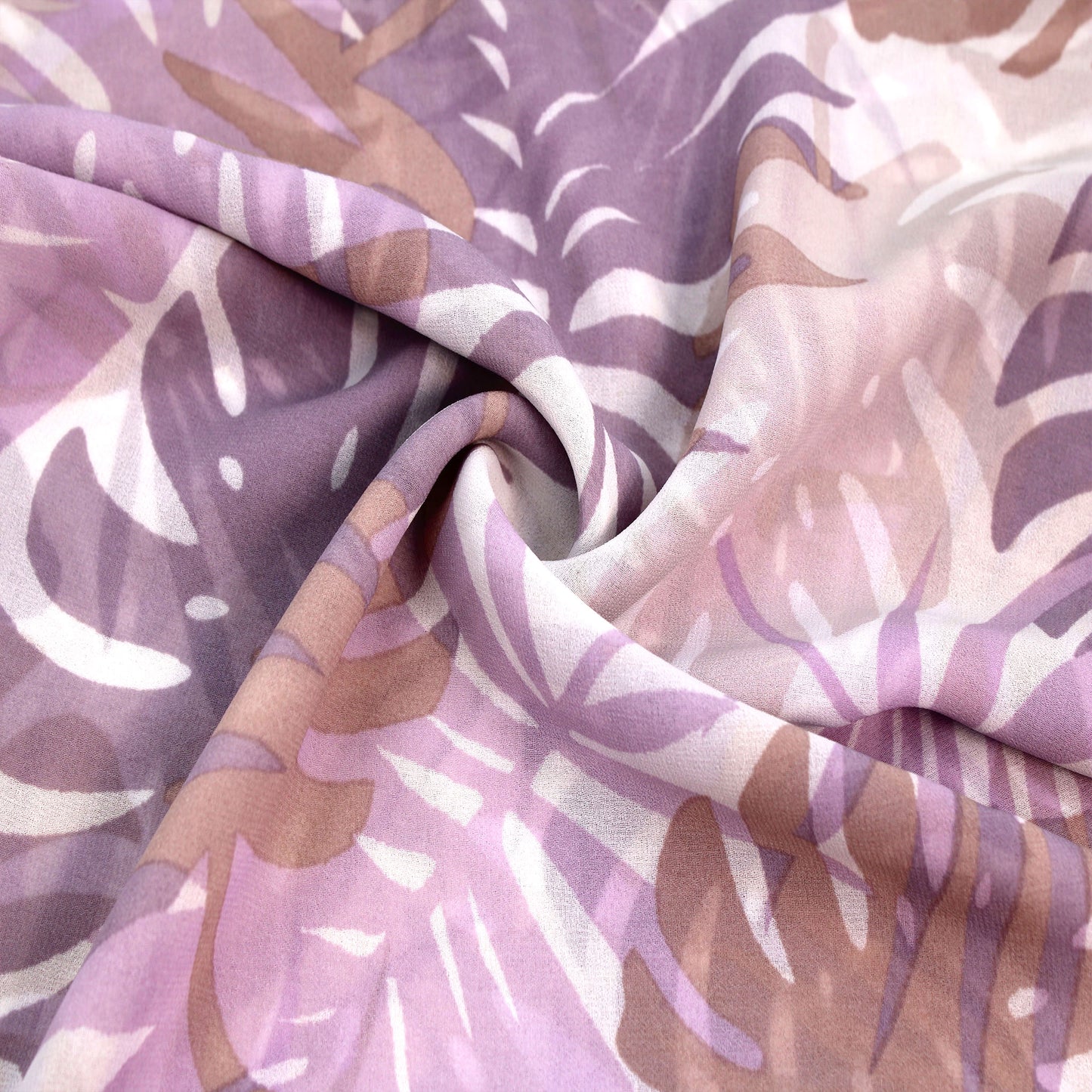 P-2565-501-OFF-WHITE-DUSTY-LILAC - PRINTED 100% POLYESTER HI MULTI CHIFFON WASH