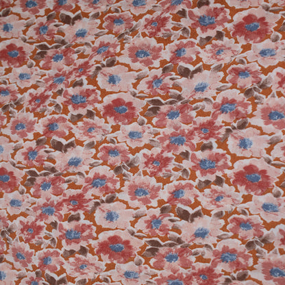 P-2576-754-APRICOT-BUFF-PEACH - PRINTED POLY MOROCCAN 100% POLY