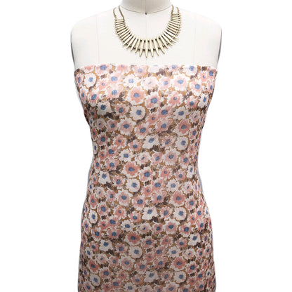 P-2576-816-YOR-APRICOT-BUFF-PEACH - PRINTED FANCY YORYU 100% POLYESTER