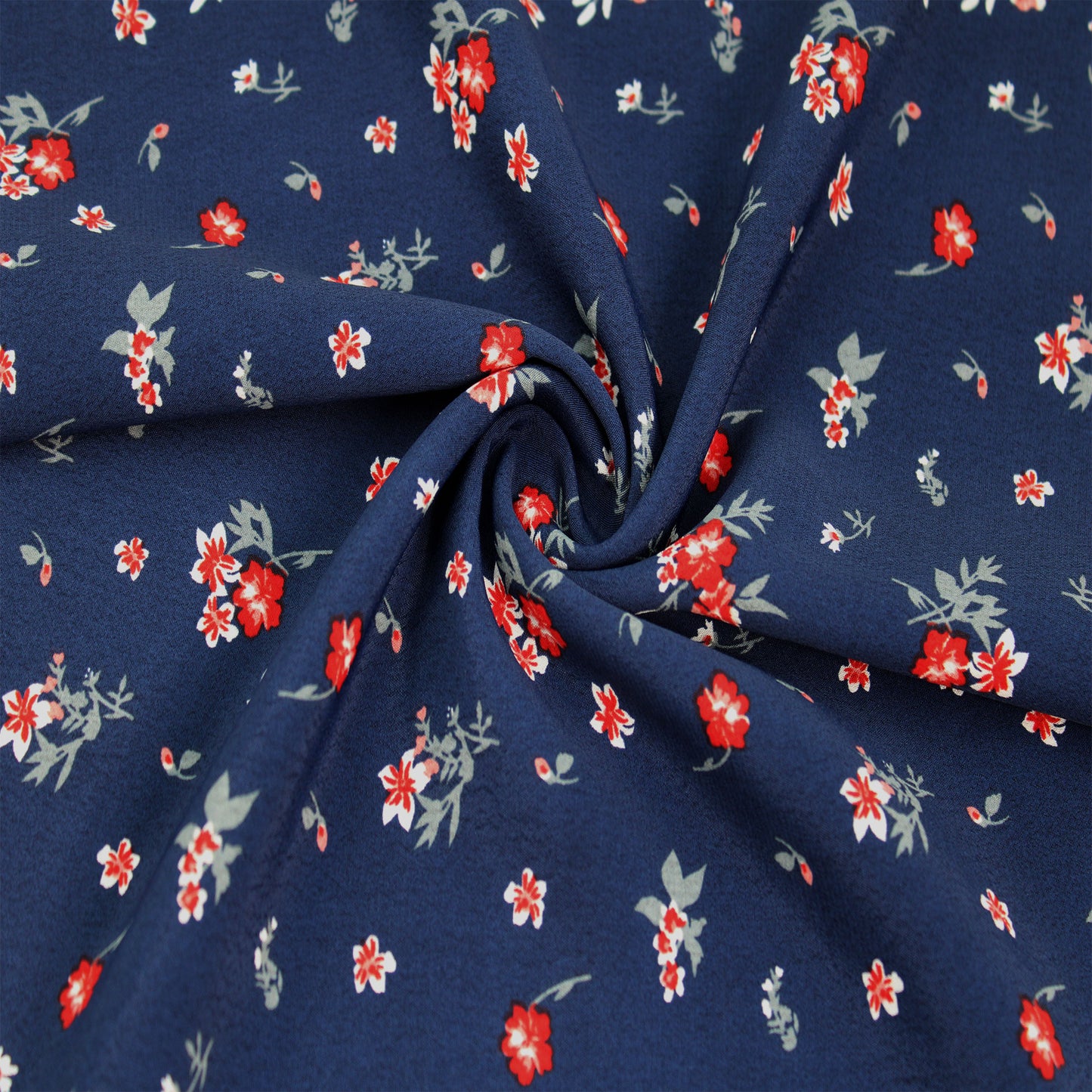P-2577-754-NAVY-CRANBERRY - PRINTED POLY MOROCCAN 100% POLY