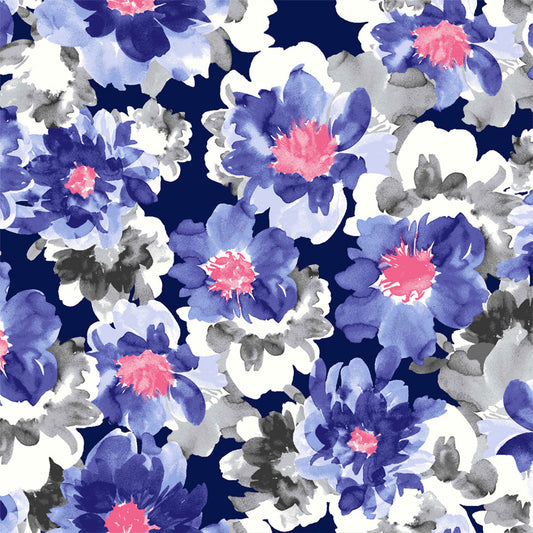 P-2582-636-INK-ROYAL PRINTED CREPON 100% RAYON CREPON