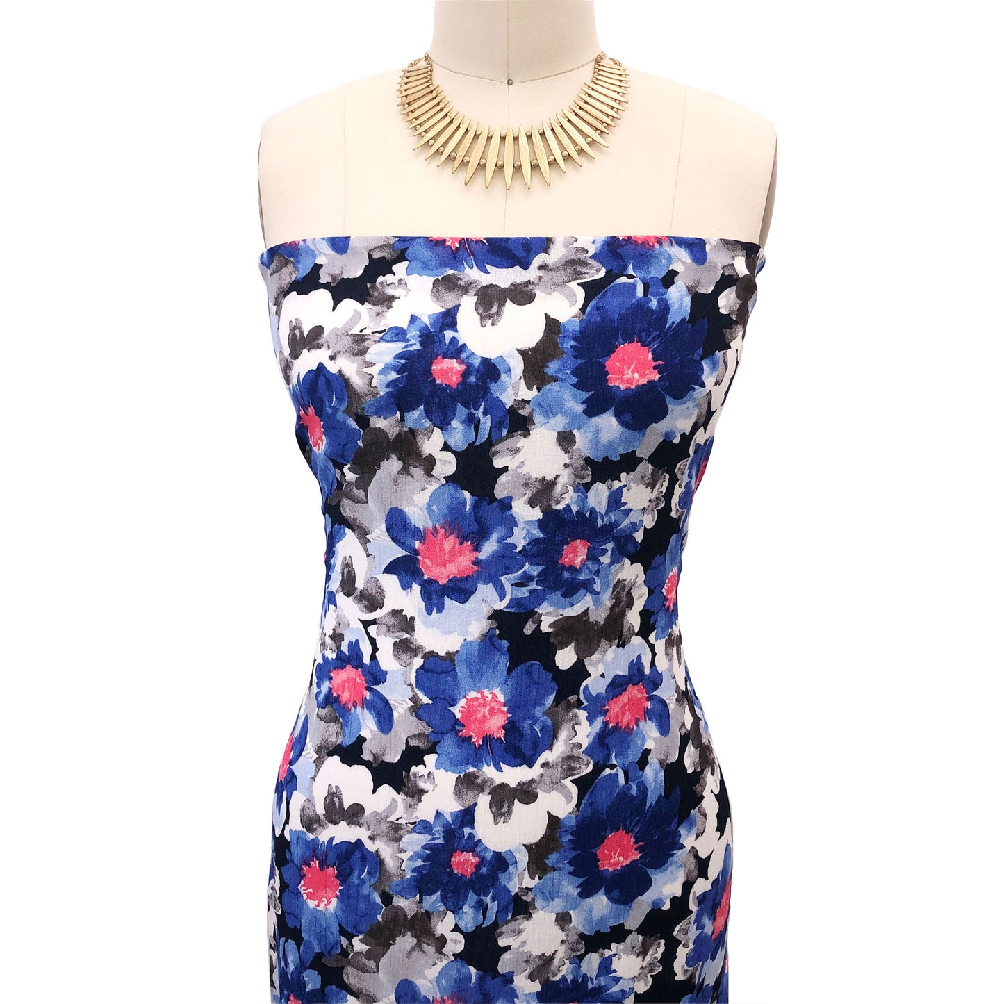 P-2582-636-INK-ROYAL PRINTED CREPON 100% RAYON CREPON