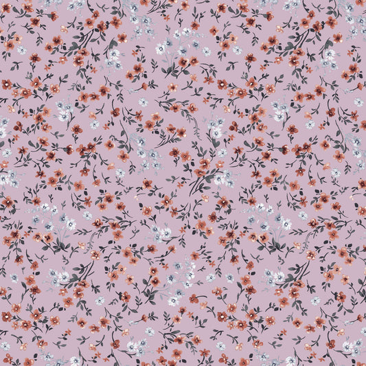 P-2584-636-LILAC-ROSE-GOLD - PRINTED CREPON 100% RAYON CREPON