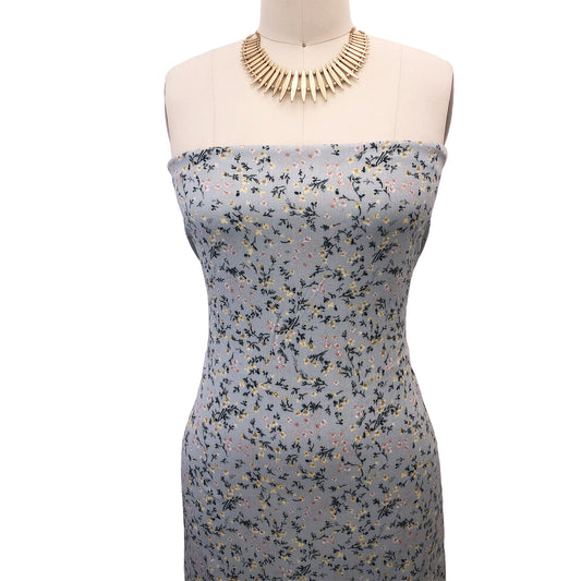 P-2584-636-MISTY-BLUE-BANANA - PRINTED CREPON 100% RAYON CREPON