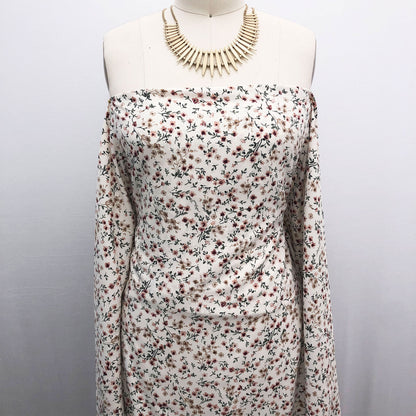 P-2584-754-ECRU-BLUSH - PRINTED POLY MOROCCAN 100% POLY