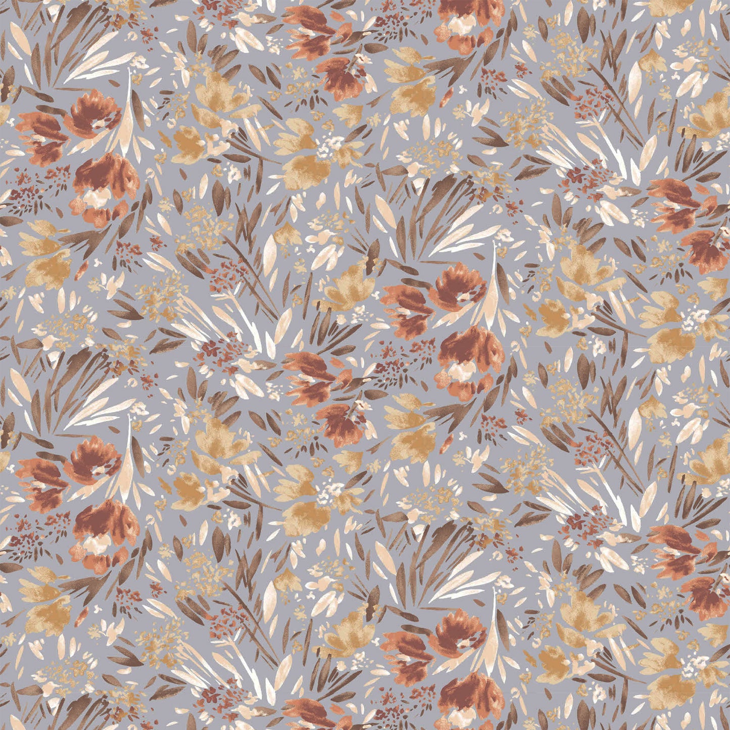 P-2585-636-PALE-BLUE-DUSTY-CORAL PRINTED CREPON 100% RAYON CREPON