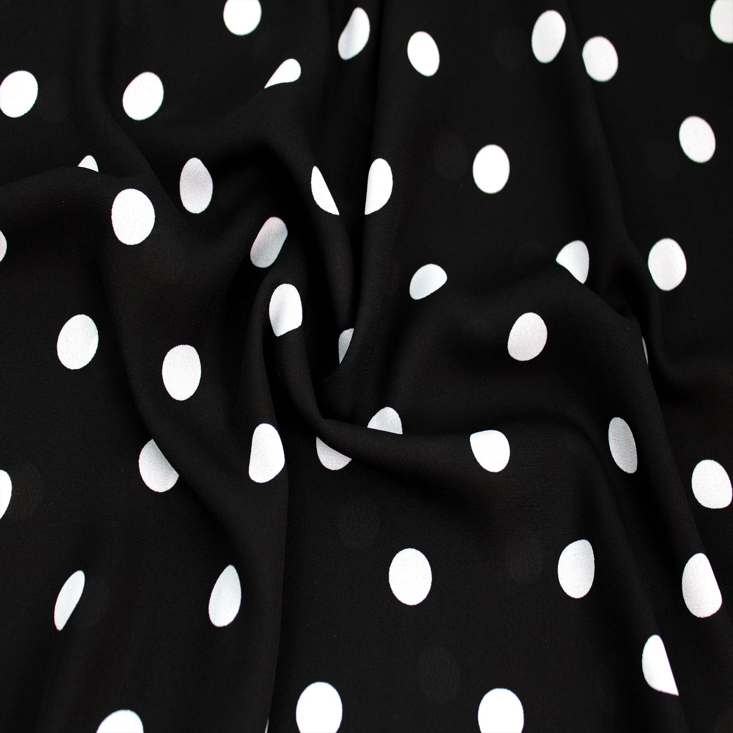 P-259-504-001-BLACK-OFFWHITE - PRINTED WOOL DOBBY 100% POLYESTER