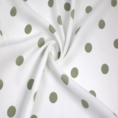 P-259-504-013-OFFWHITE-SAGE - PRINTED WOOL DOBBY 100% POLYESTER