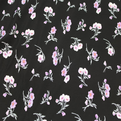 P-2625-754-BLACK-LILAC - PRINTED POLY MOROCCAN 100% POLY