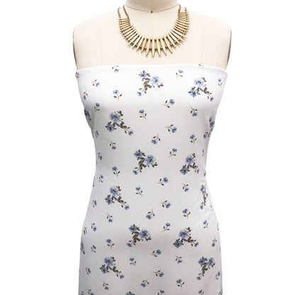 P-2628-754-OFF-WHITE-MELLOW-BLUE - PRINTED POLY MOROCCAN 100% POLY