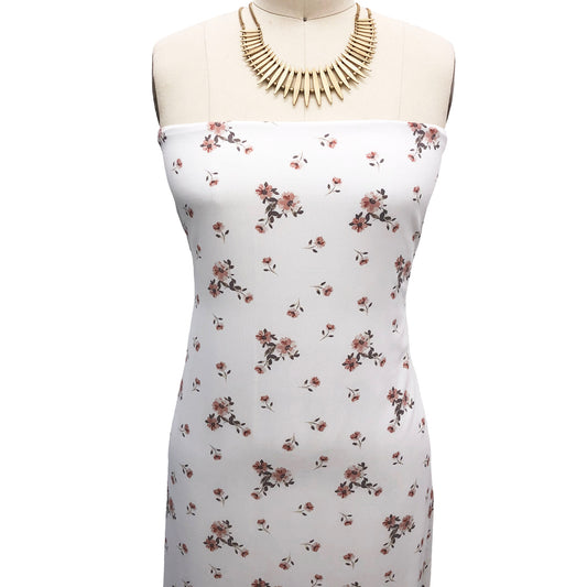 P-2628-754-OFF-WHITE-MELLOW-ROSE - PRINTED POLY MOROCCAN 100% POLY