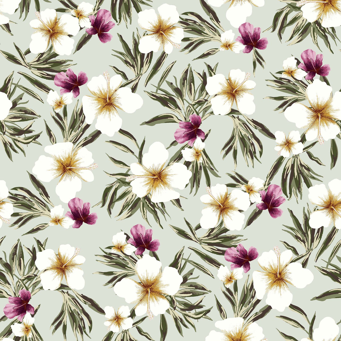 P-263-504-SAGE-ROSE - PRINTED WOOL DOBBY 100% POLYESTER