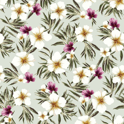 P-263-504-SAGE-ROSE - PRINTED WOOL DOBBY 100% POLYESTER