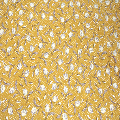 P-2630-754-MARIGOLD-BANANA - PRINTED POLY MOROCCAN 100% POLY