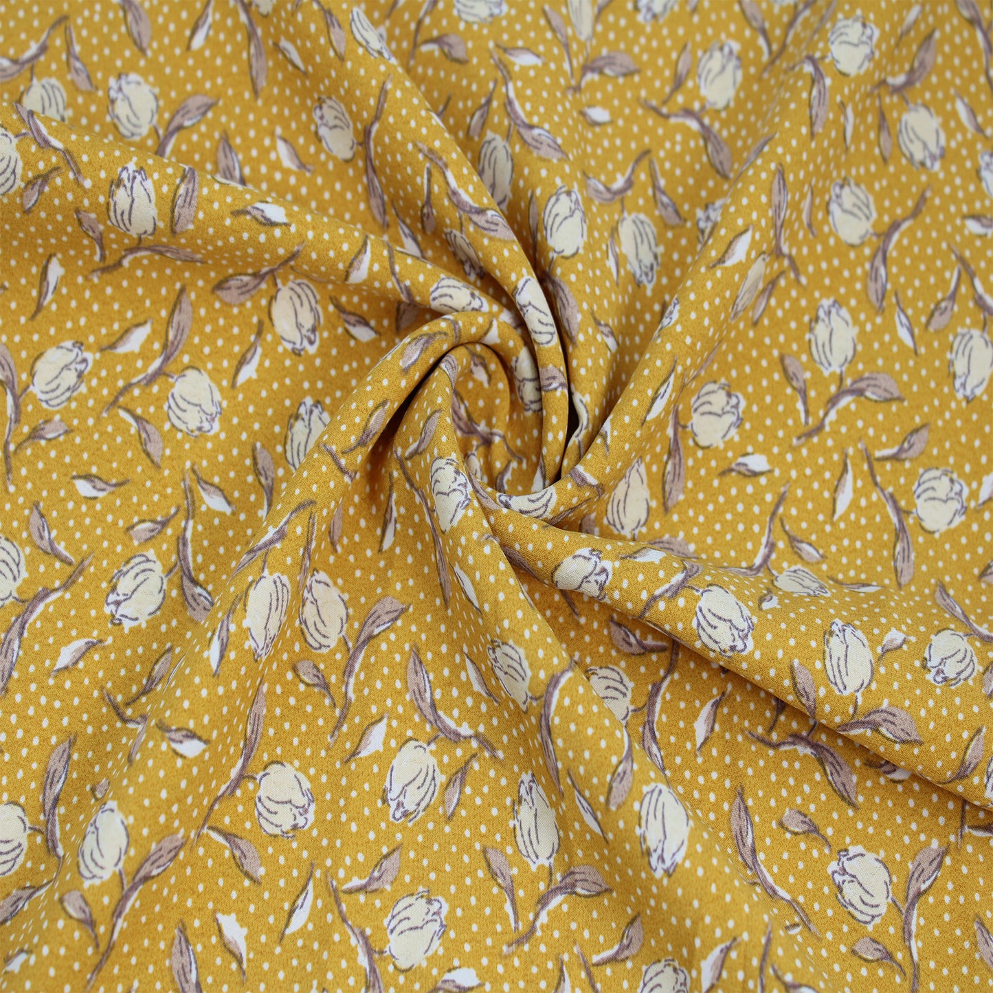 P-2630-754-MARIGOLD-BANANA - PRINTED POLY MOROCCAN 100% POLY