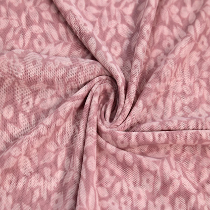 P-2631-453-DUSTY-ROSE-BLUSH - PRINTED POLY POWER MESH 92%POLY 8%SPANDEX