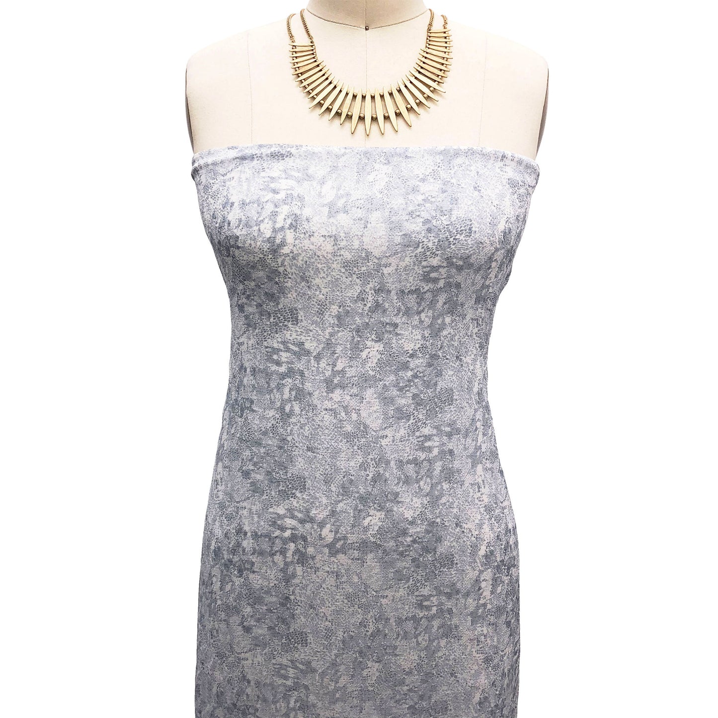 P-2634-814-YOR-OFF-WHITE-SILVER - PRINTED CRINKLED YORYU 100% POLYESTER