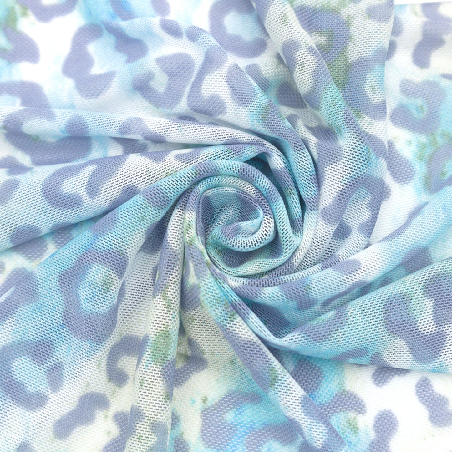 P-2639-453-OFF-WHITE-BLUE - PRINTED POLY POWER MESH 92%POLY 8%SPANDEX