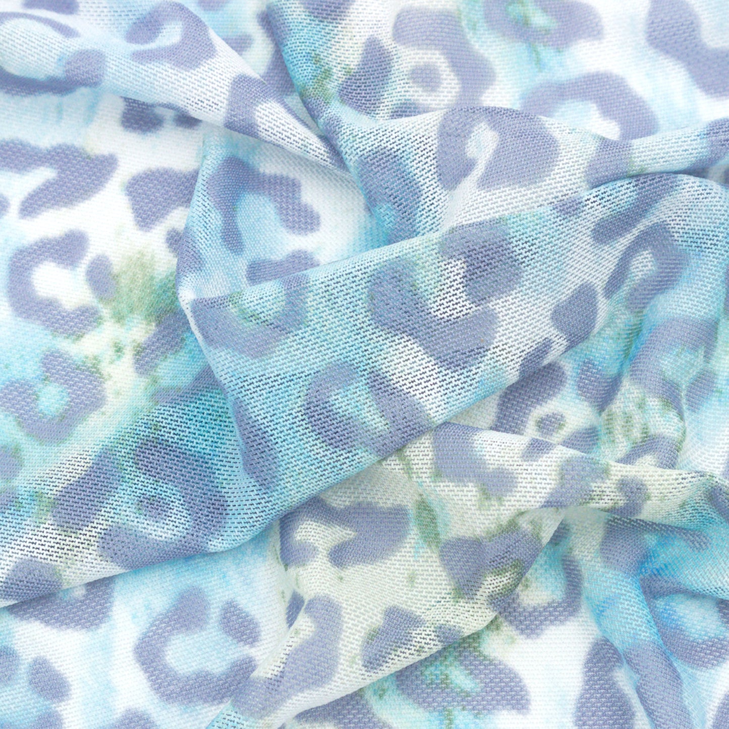 P-2639-453-OFF-WHITE-BLUE - PRINTED POLY POWER MESH 92%POLY 8%SPANDEX