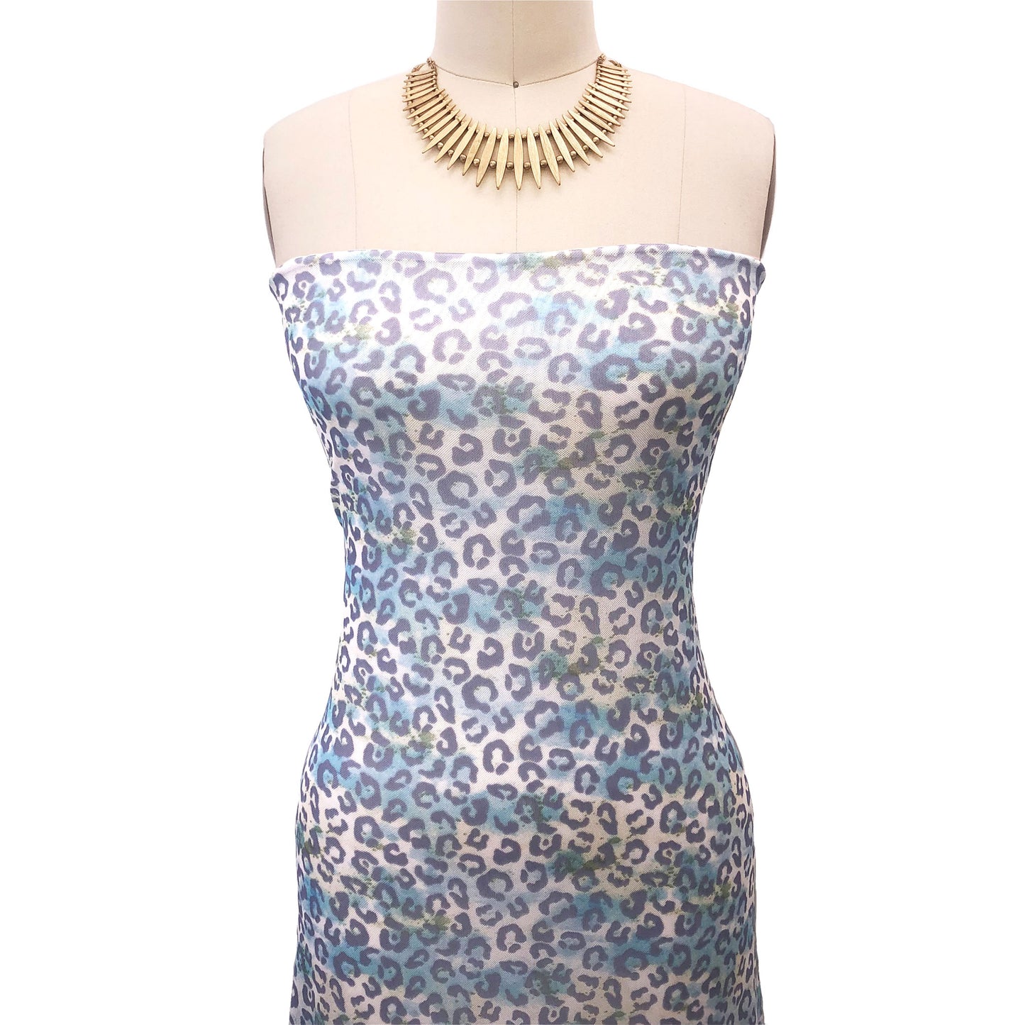 P-2639-453-OFF-WHITE-BLUE - PRINTED POLY POWER MESH 92%POLY 8%SPANDEX