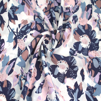 P-2706-504-OFF-WHITE-INDIGO - PRINTED WOOL DOBBY 100% POLYESTER
