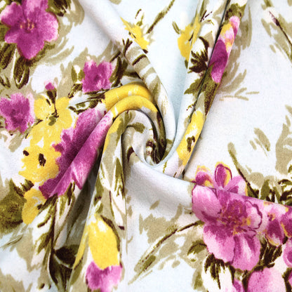 P-2717-703-PALE-BLUE-ORCHID - PRINTED TWIST CREPE 92% POLY 8% SPANDEX