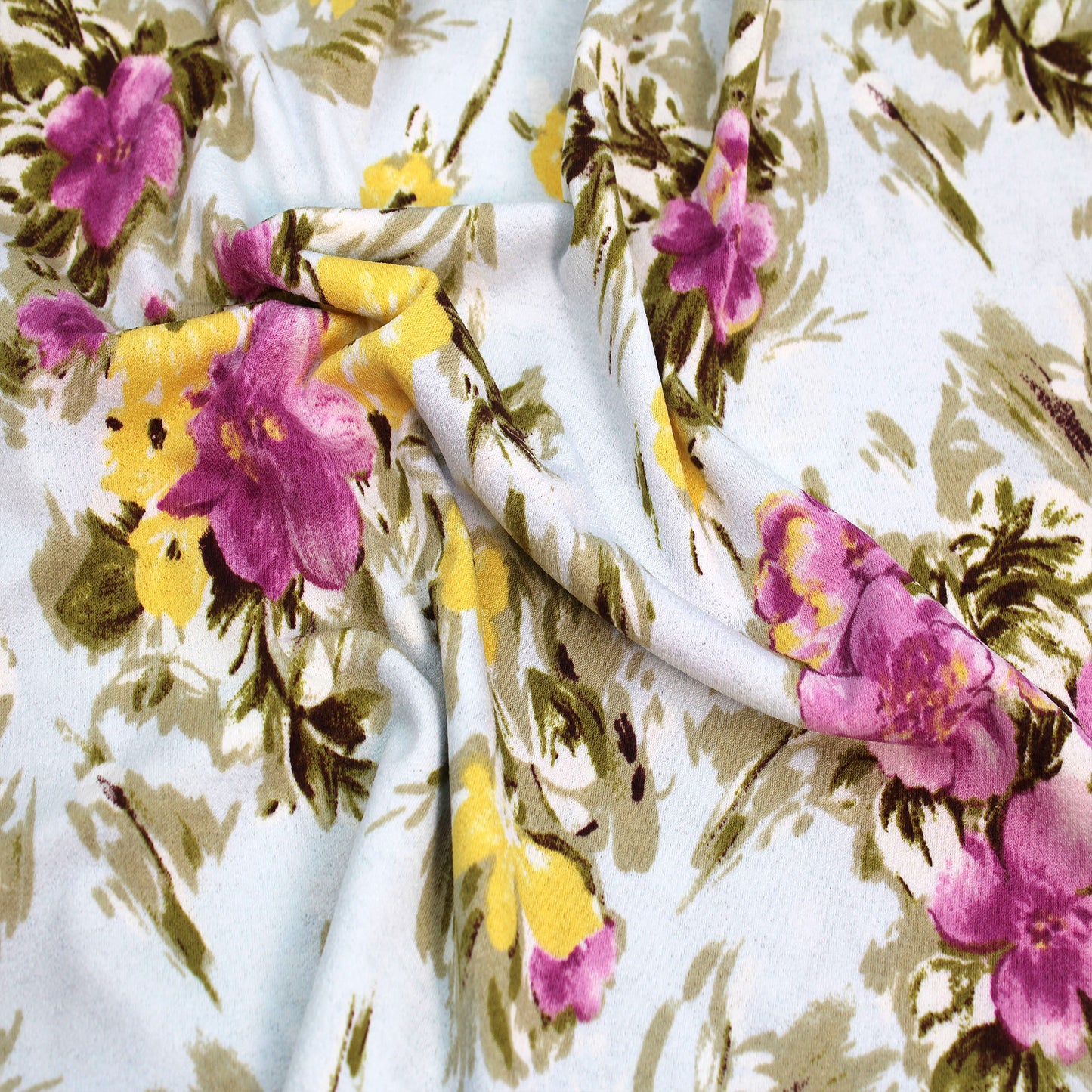 P-2717-703-PALE-BLUE-ORCHID - PRINTED TWIST CREPE 92% POLY 8% SPANDEX